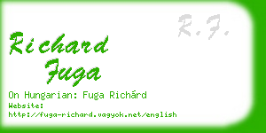 richard fuga business card